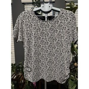 NWT Naif Black And White Printed Shirt - Size L